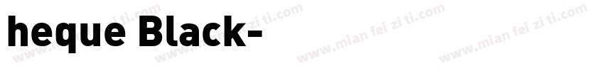 heque Black字体转换